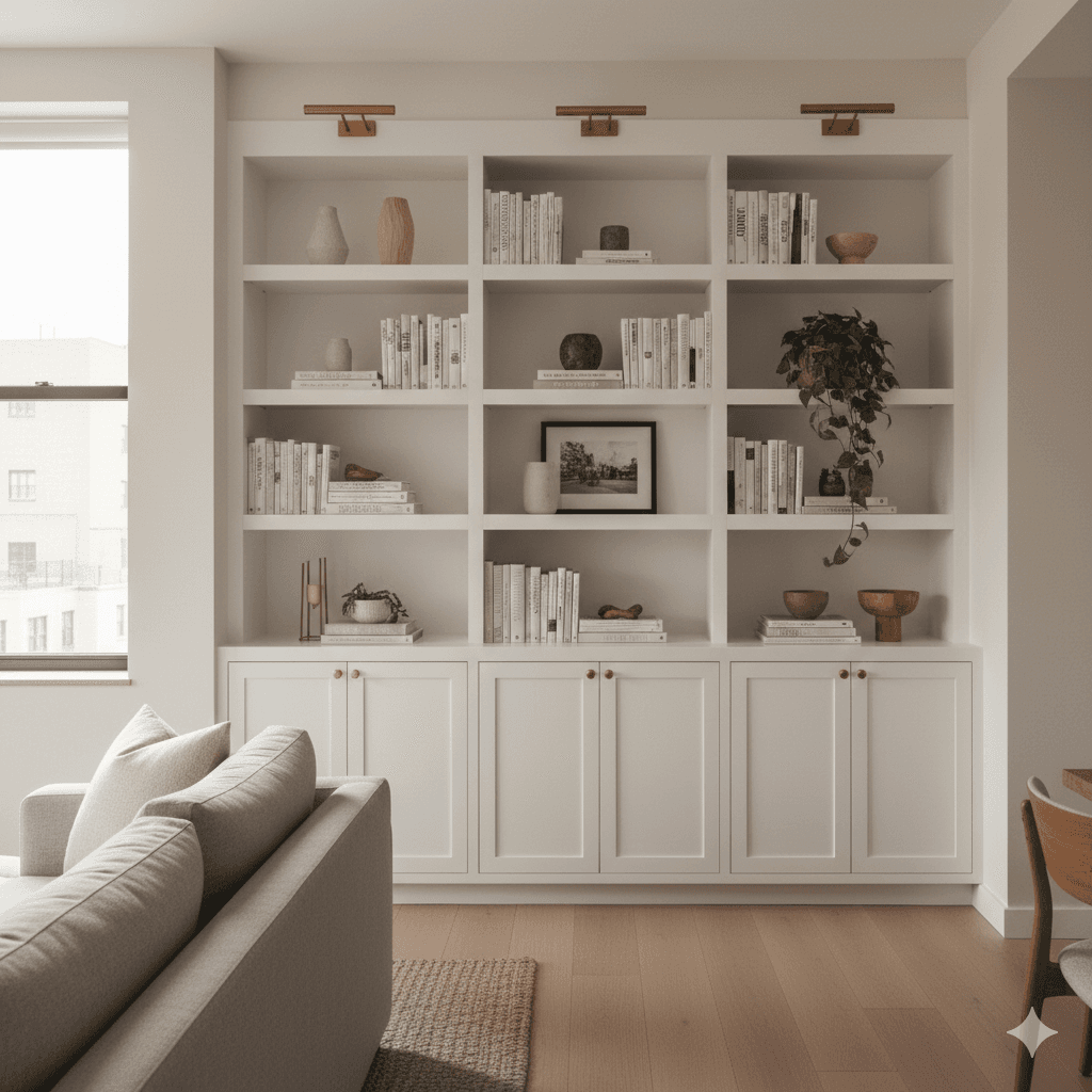 Custom built-in shelving